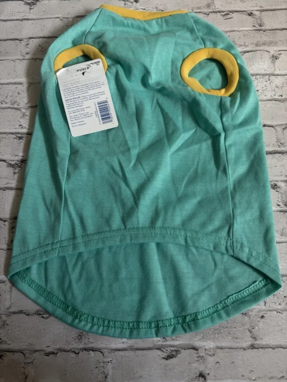 Top Paw Teal “Beach Besties” Dog Shirt Size S NWT